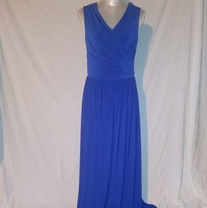 Koh Koh Blue Sleeveless Dress CanB Maternity VNeck